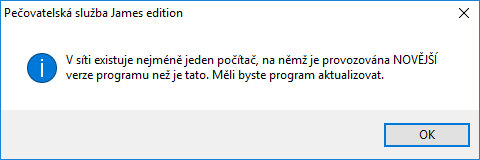 Upozornění na novou verzi
