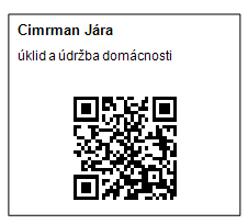 Příklad vytištěného QR kódu.