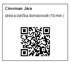 Příklad časového QR kódu.