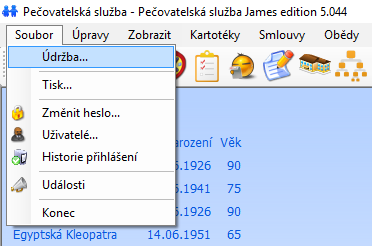 Provedení běžné údržby